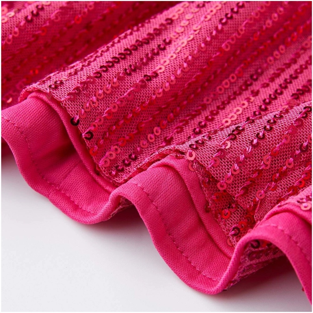 Plus Luxe Hot pink Sequin Party Holiday Evening Formal Dress - Picture 8 of 12